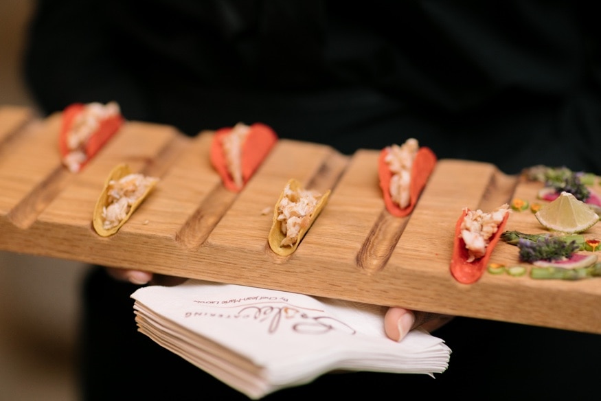 Cocktail hour at Moulin by Brulee Catering.