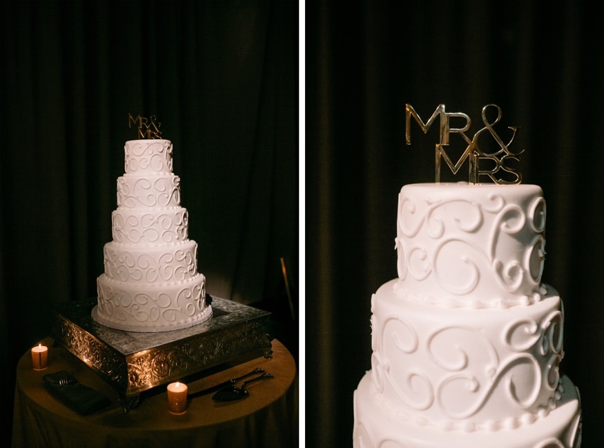 Wedding cake by Isgro Bakery in Philadelphia.