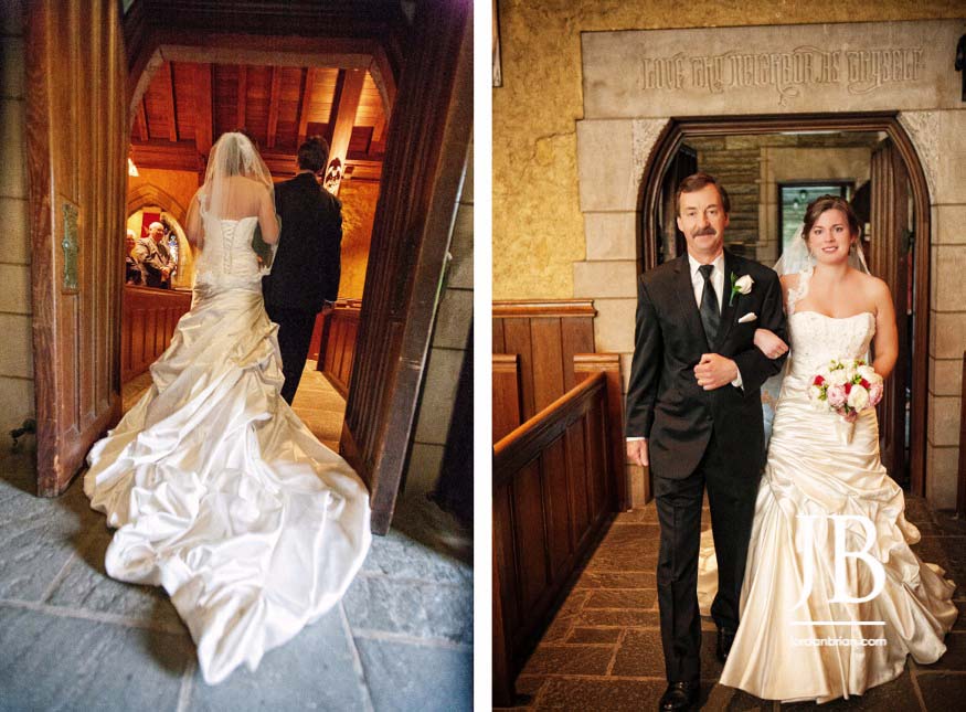 Wedding ceremony at Trinity Episcopal Church in Moorestown