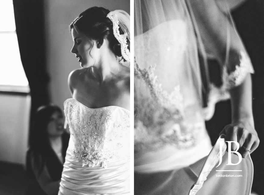 Bridal preparations on Laura and Justin's wedding morning