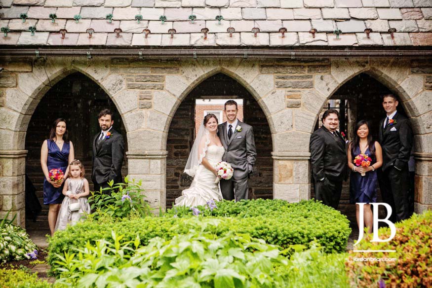 Wedding portraits at Trinity Episcopal Church in Moorestown