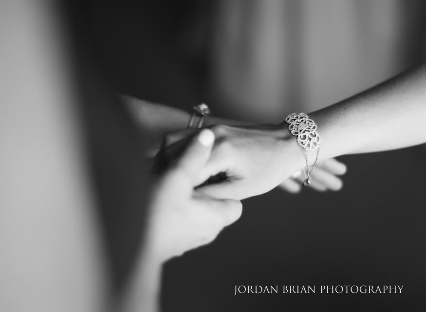 Bride getting ready at Windows on the Water Frogbridge wedding.