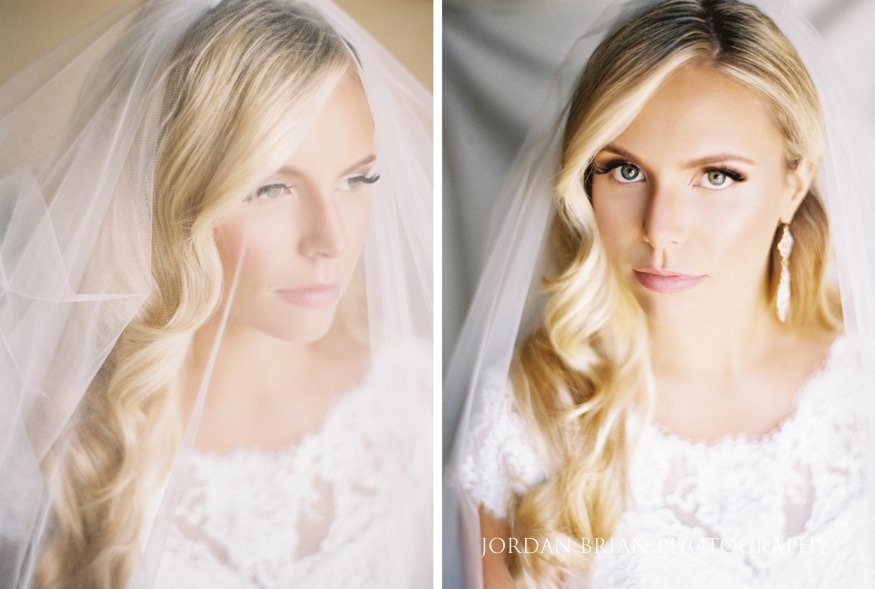 Bride's film portraits at Windows on the Water Frogbridge wedding.