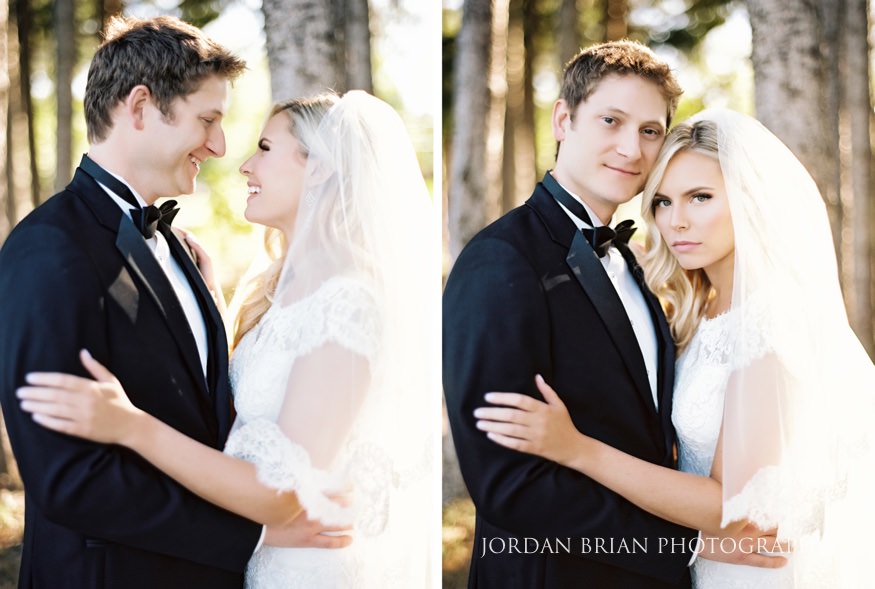 Bride and groom portraits at Windows on the Water Frogbridge wedding.