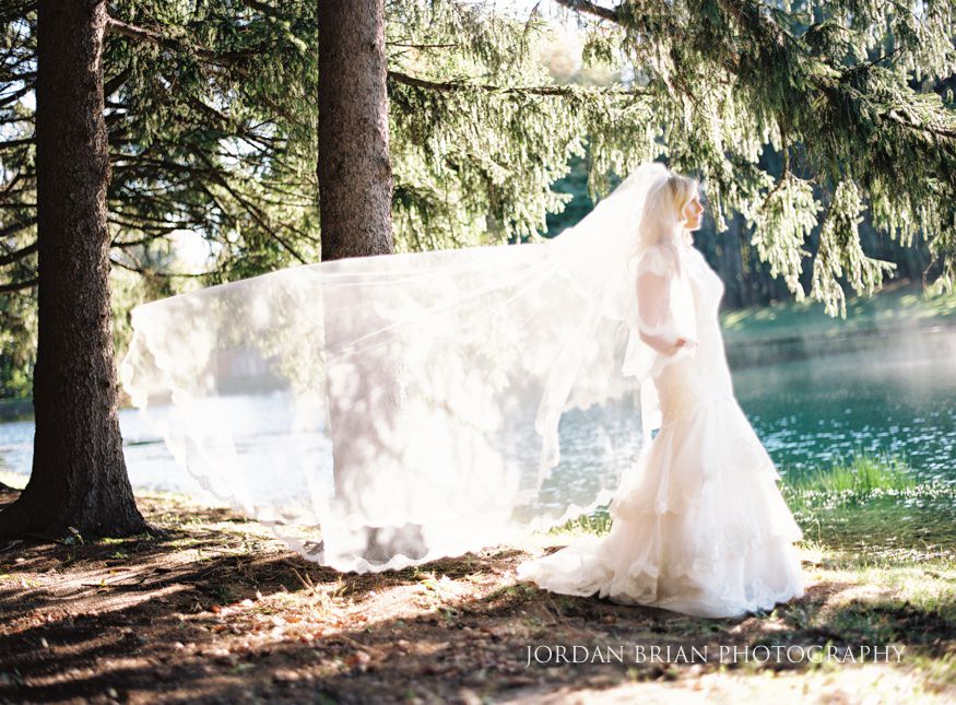 Bride portrait at Windows on the Water Frogbridge wedding.