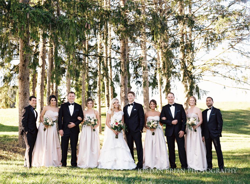Bridal party portraits at Windows on the Water Frogbridge wedding.