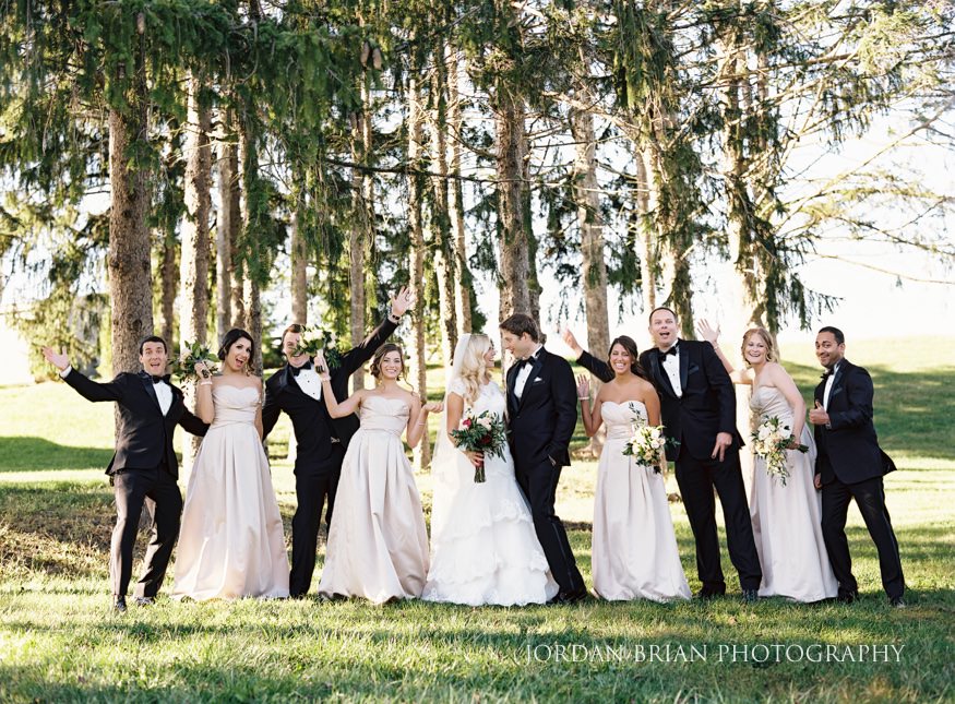 Bridal party portraits at Windows on the Water Frogbridge wedding.
