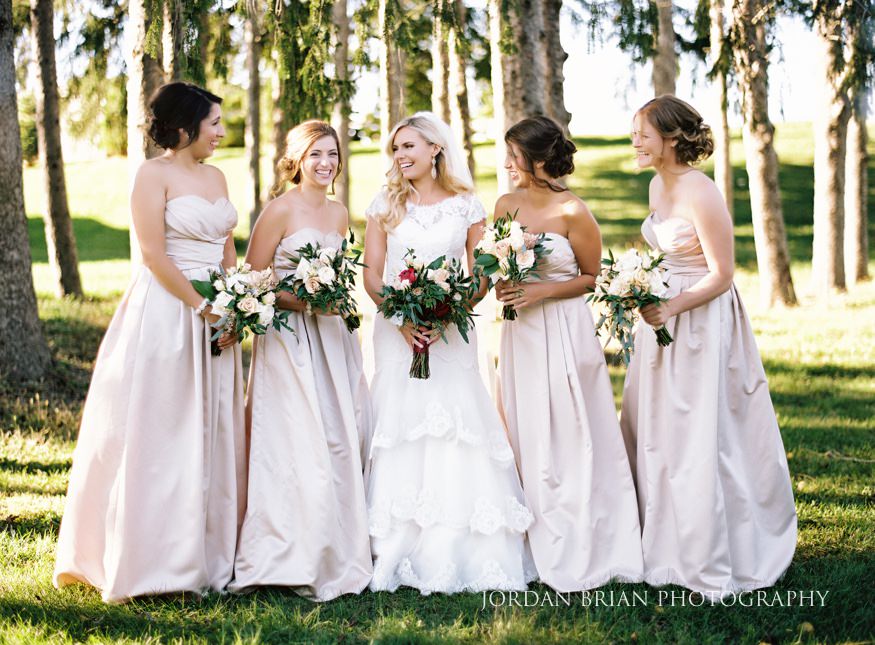 Bridesmaids portraits at Windows on the Water Frogbridge wedding.