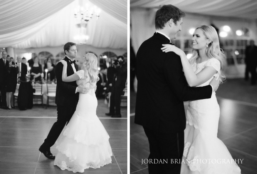 Bride and groom first dance at Windows on the Water Frogbridge wedding.