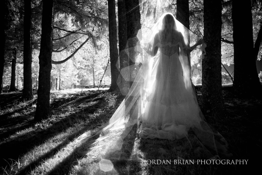 Infrared portraits at Windows on the Water Frogbridge wedding.