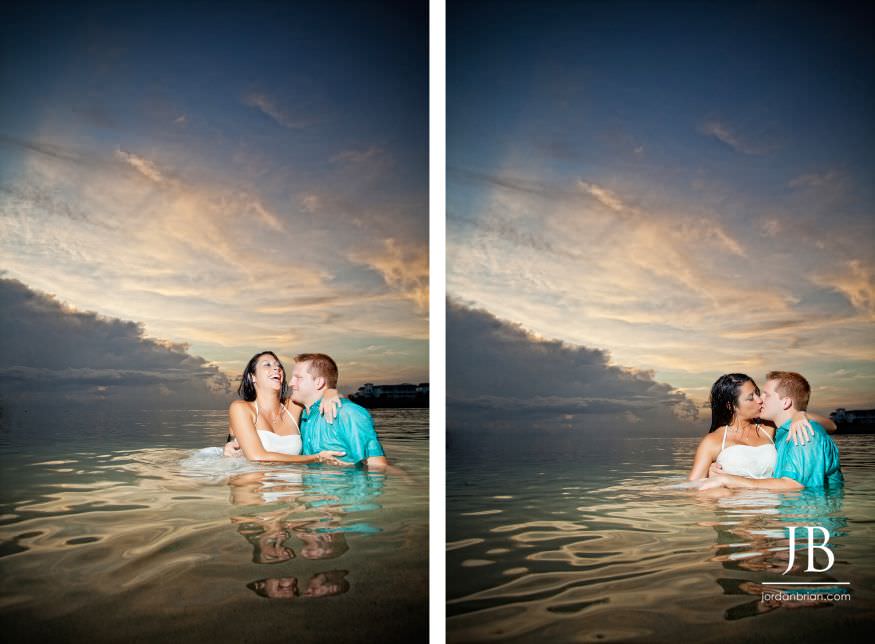 Laurie and Jason couple portrait from Jamaica destination engagement session