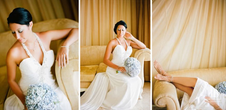 Laurie and Jason Jamaica wedding panoramic portrait on the beach