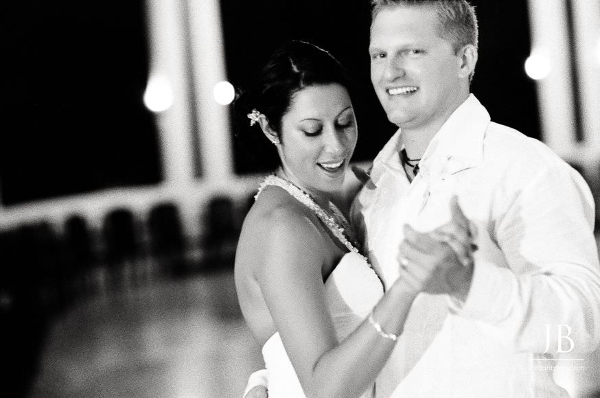Laurie and Jason dancing at their Jamaica wedding reception