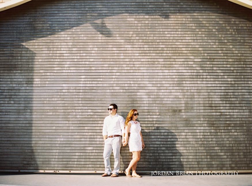 Couple engagement photo Sea Isle City Theatre