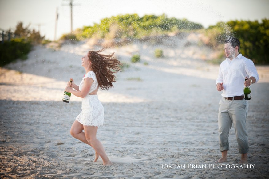 champagne photos sea isle city engagement session