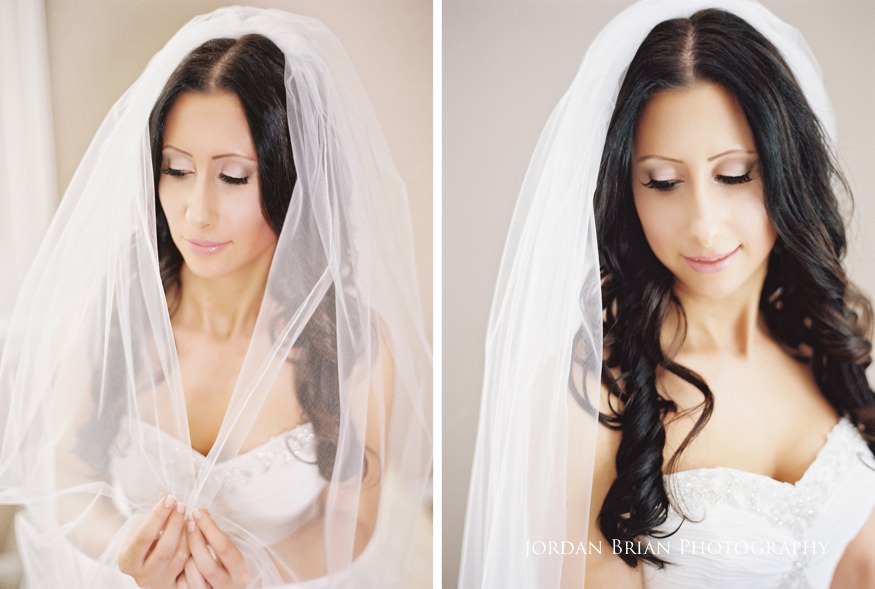 portrait of bride before wedding
