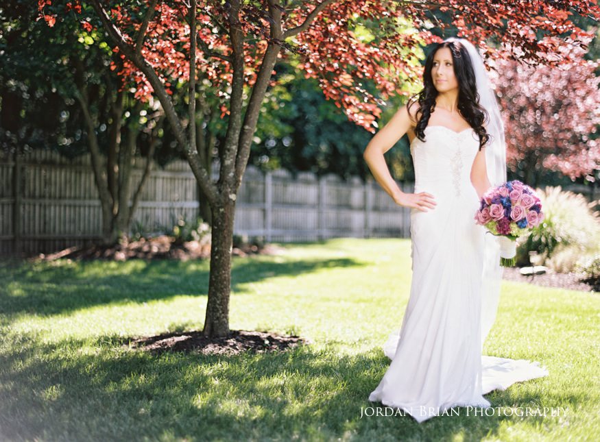 portait of bride before wedding at knowlton mansion
