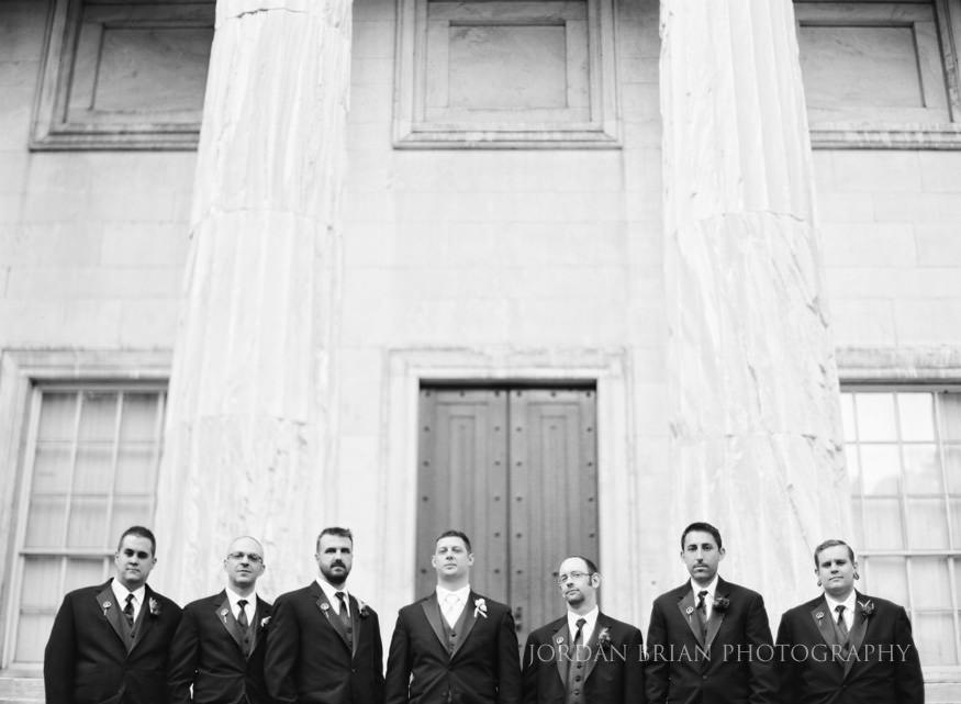 Groomsmen photo Second Bank of the US philadelphia