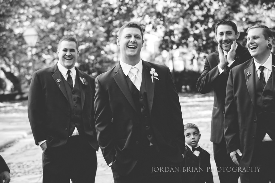Groomsmen photos Second Bank of the US philadelphia