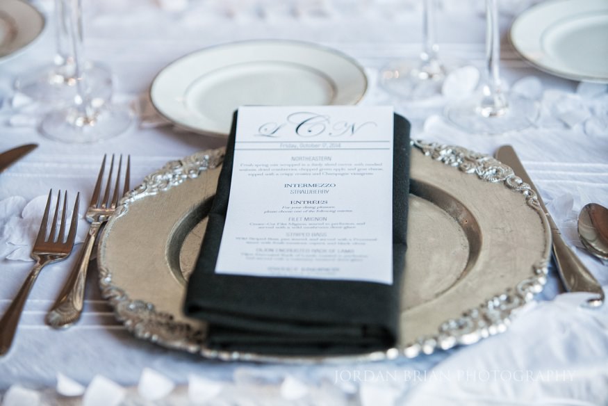 Menu Details Down Town Club reception