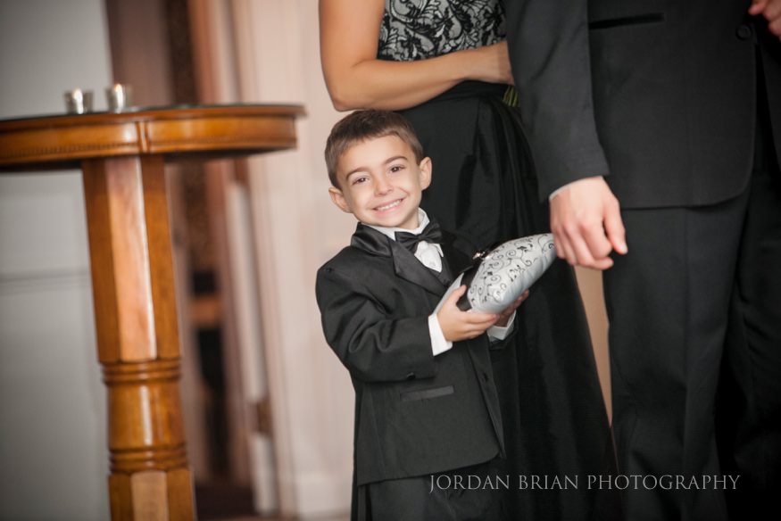 Ring bearer Down Town Club Ceremony
