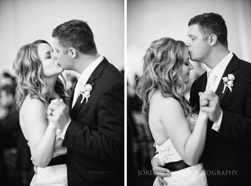 Bride and groom dance Cescaphe Down Town Club