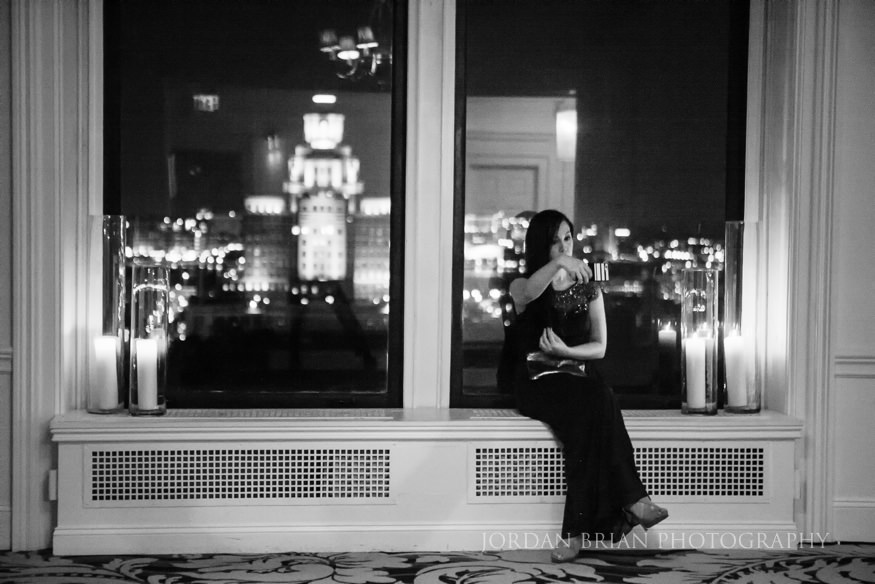 Guest's view at Cescaphe Downtown Club Wedding in Philadelphia