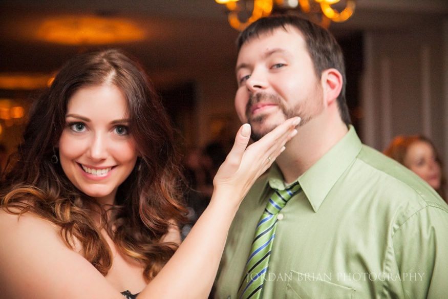 Playful wedding guests at Cescaphe Down Town Club Wedding