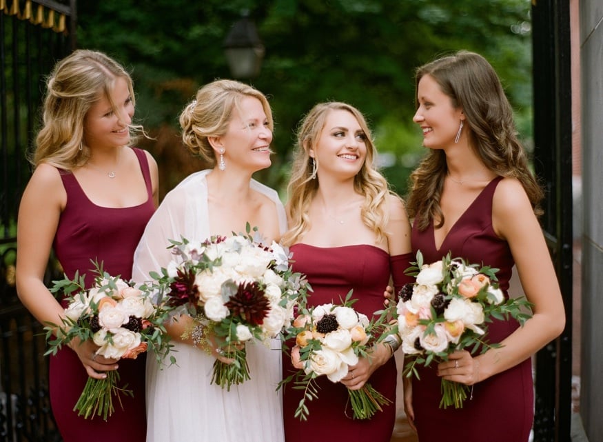 Bridal party portraits in Old City