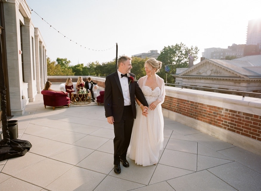 Wedding portraits at American Revolution Museum.