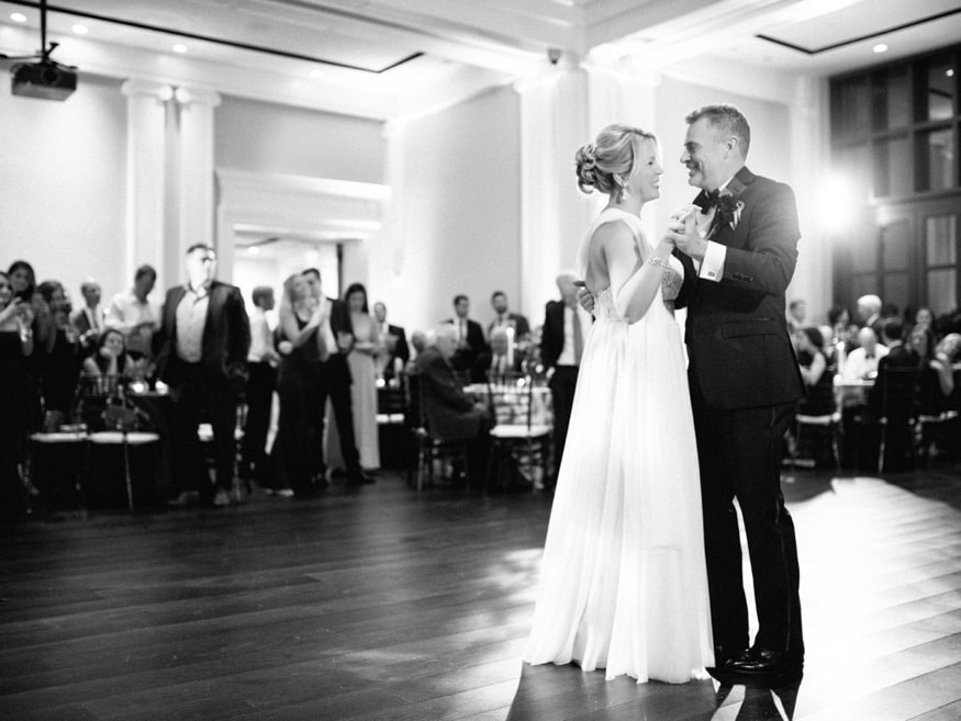 First dance at the Museum of the American Revolution wedding.