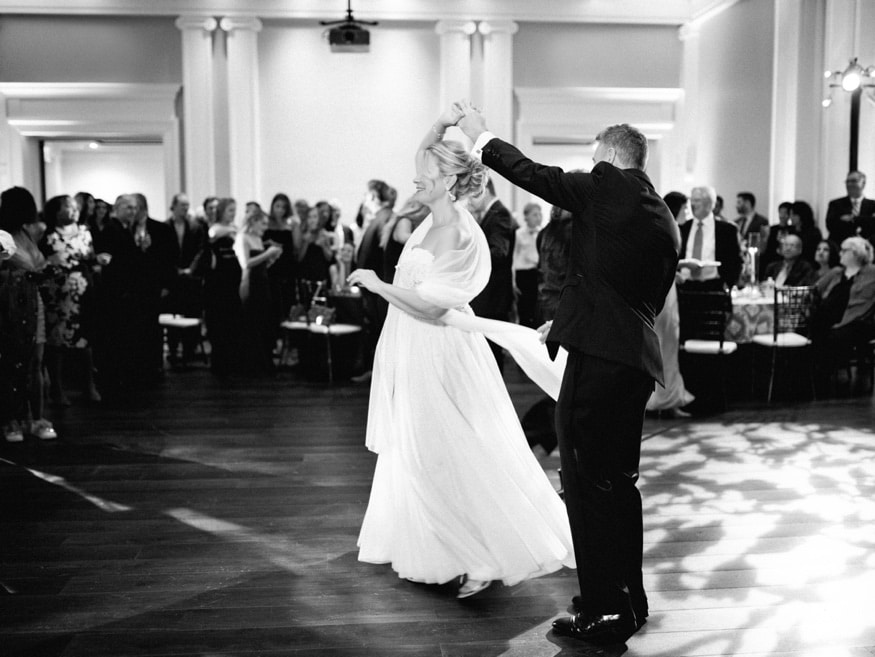 First dance at the Museum of the American Revolution wedding.