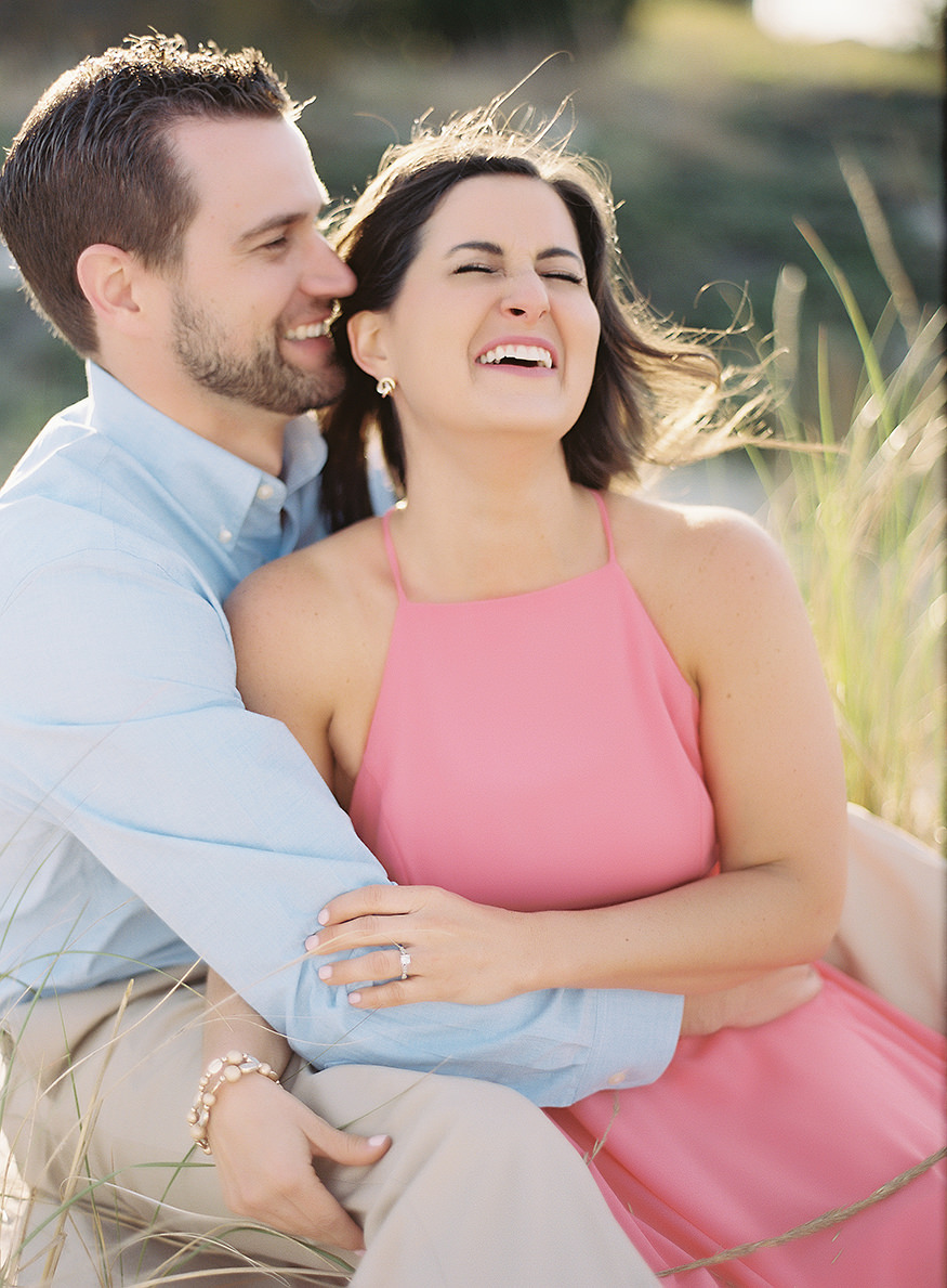 LBI engagement session at Barnegat Lighthouse.