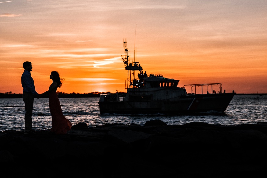 Barnegat Lighthouse engagement session.
