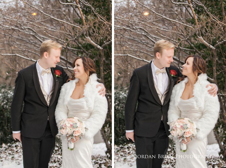 Man of honor and bride portrait at Fairmount Park Horticulture Center wedding.