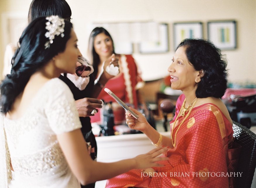 downtown marriott indian wedding bridal preps