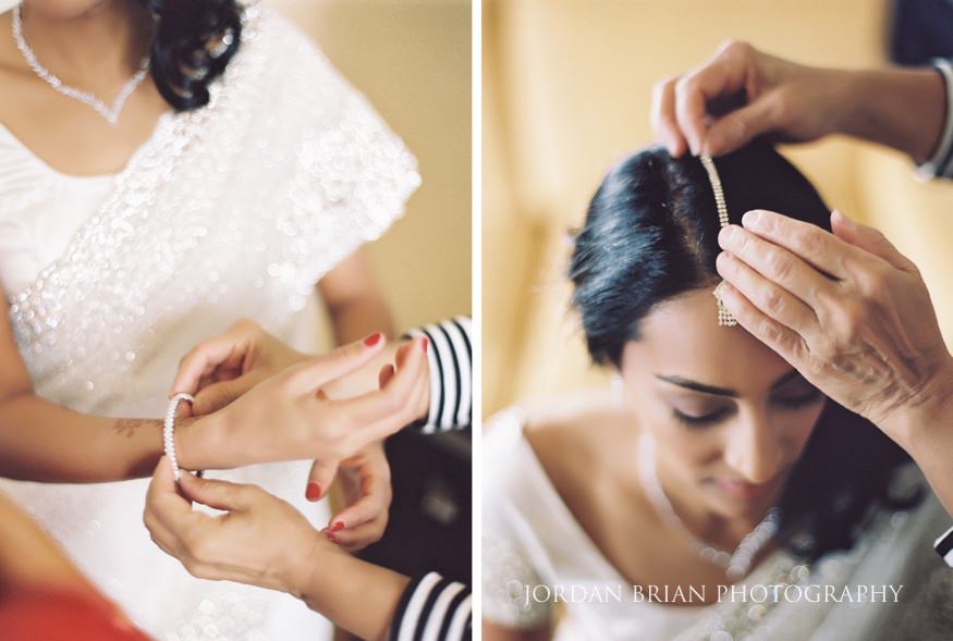 downtown marriott indian wedding bridal preparations