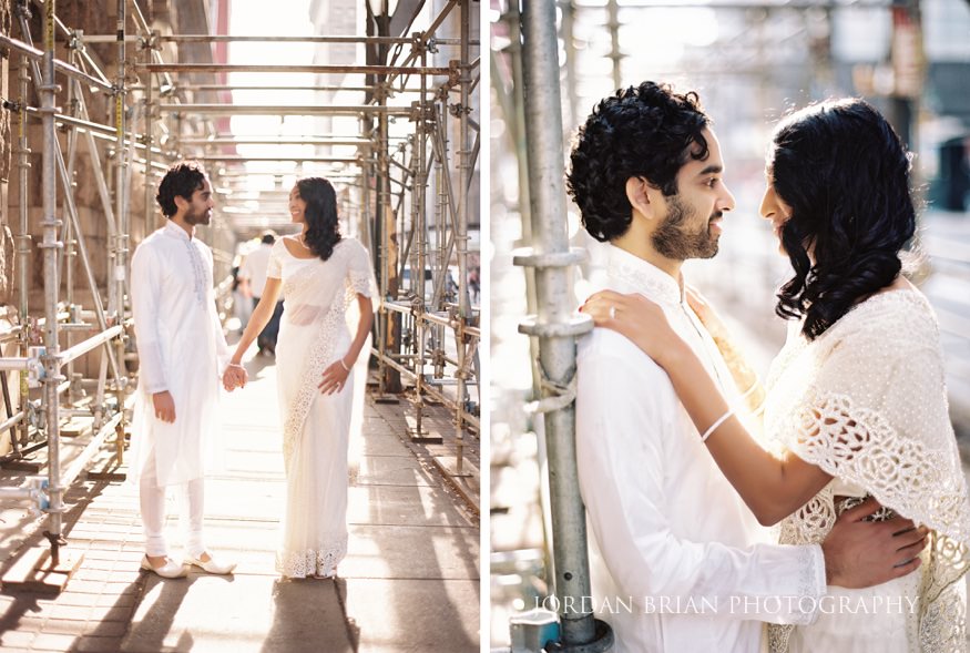 downtown marriott indian wedding portraits bride and groom