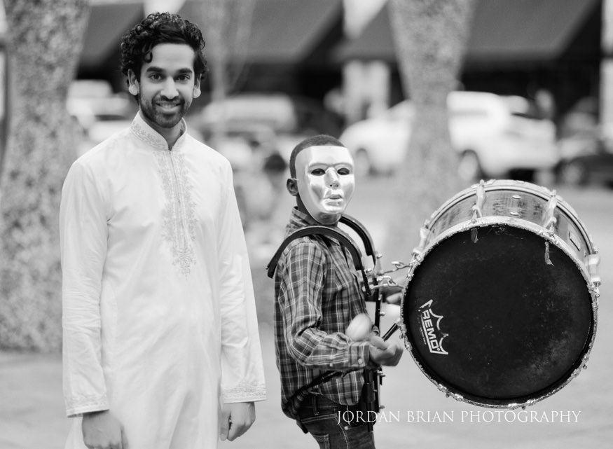 downtown marriott indian wedding groom photos