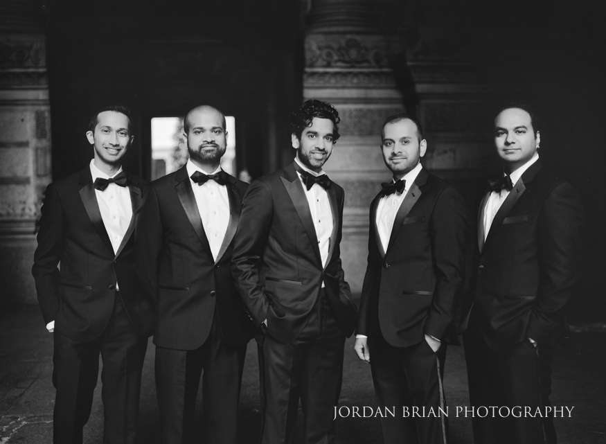 downtown marriott indian wedding groomsmen city hall