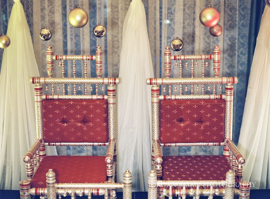 Philadelphia Downtown Marriott Christmas themed wedding reception.