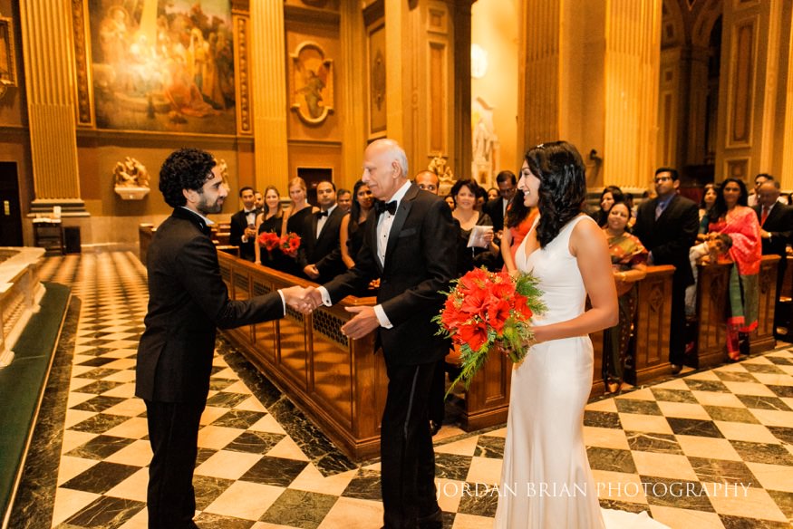 cathedral basilica wedding ceremony father