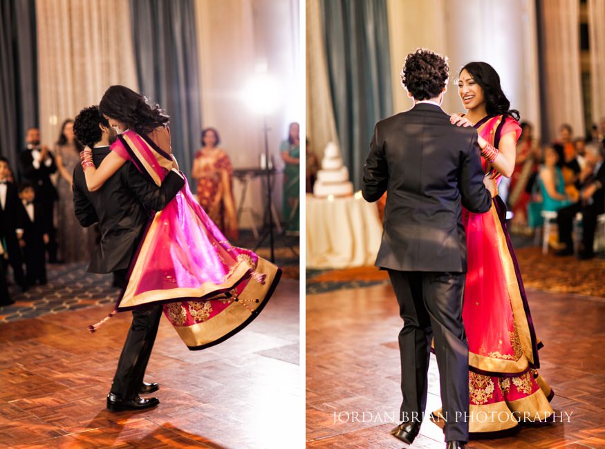 First dance at Marriott Downtown Philadelphia wedding.