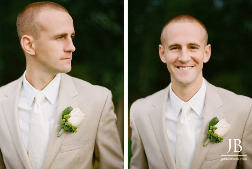Detail shot of Meredith Lane Makeup Design wedding florals