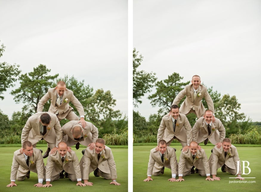 Groomsmen portrait at Trump National Golf Club Philadelphia