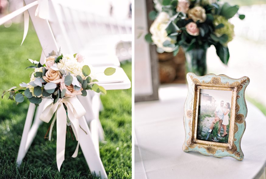 Ceremony details from Trump National Golf Club wedding.