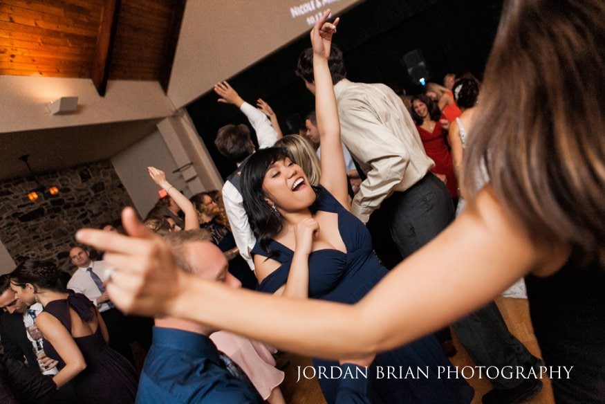 Reception dancing Old Mill at Rose Valley