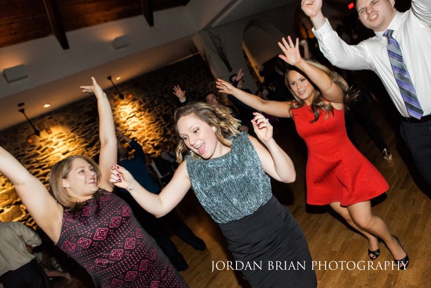 Reception toasts Old Mill at Rose Valley
