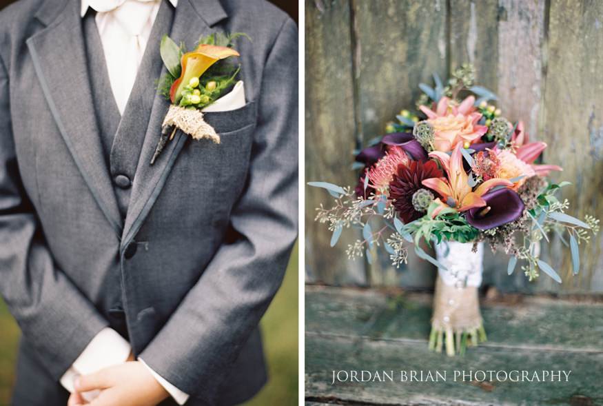 Bridesmaids bouquets by Petal Pushers Old Mill Rose Valley
