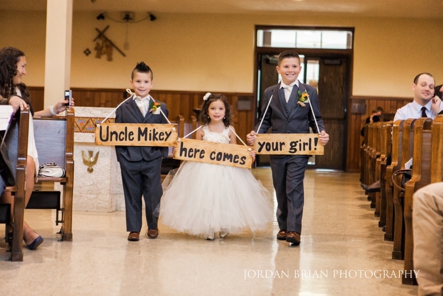 Flower girl St Raphael Catholic Church ceremony